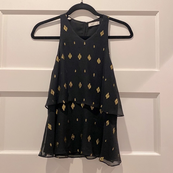 A.L.C. Duran Top in Black/Gold - Size 4 - Picture 10 of 12